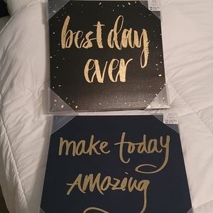 Two Bundle Wall Canvas Set